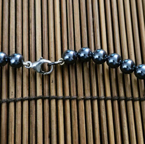 925 Silver Judith Jack Pearl,marcasite Necklace (Vintage) - Picture 8 of 15